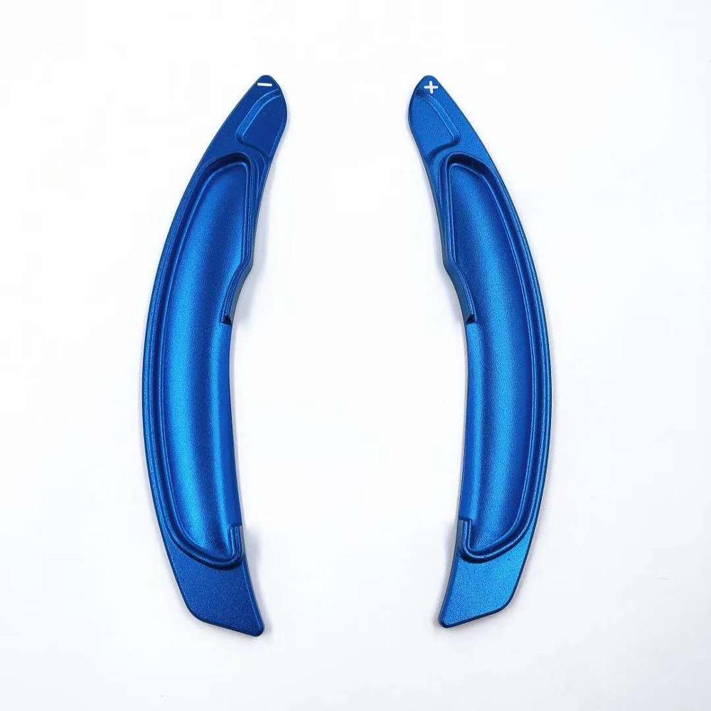 Auto Stuurwiel Shift Paddle Shifter Paddle Uitbreiding Voor Mitsubishi Asx Rvr Outlander Lancer Eclipse Cross Auto Styling: Blauw