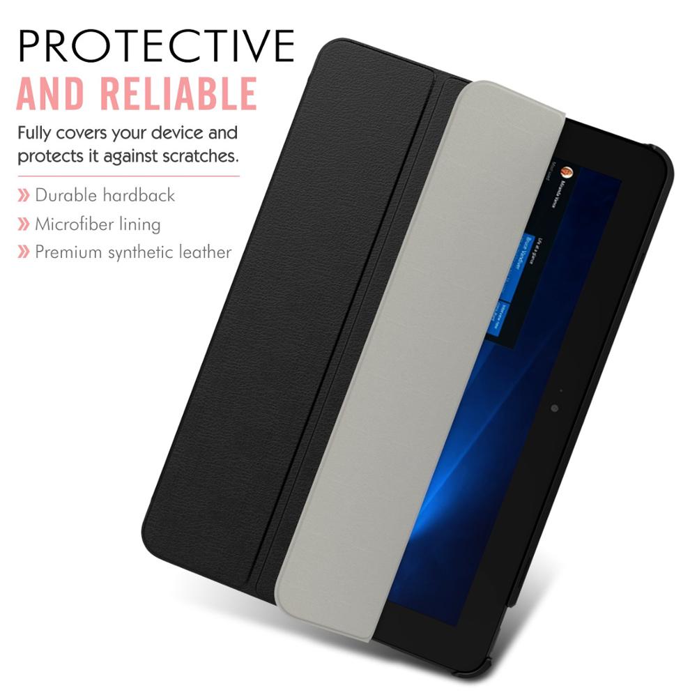 Case Voor Asus Transformer Boek T101HA, ultra Slim Tri-Fold Leather Stand Cover Met Auto Wake/Sleep Voor Asus 10.1 ''Release