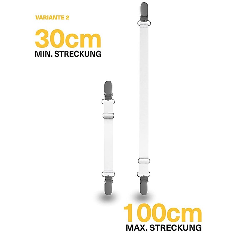 Napinacz prześcieradła, regulowany robić prześcieradła bez zmarszczek (8 sztuk), elastyczny napinacz arkuszy premia z metalowy klips