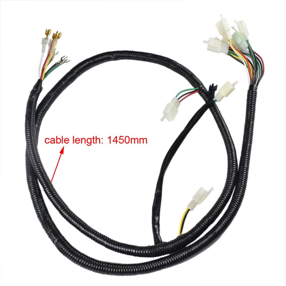 electric wire loom wiring harness for 1800w 48V brushless gokart ATV quad bike