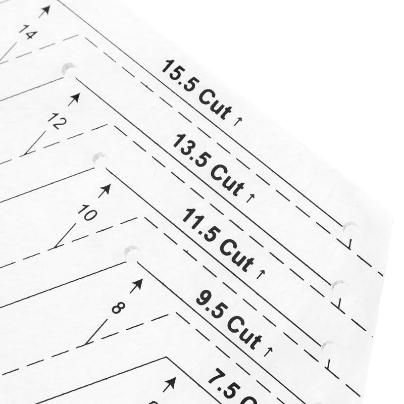 Regla acrílica de retazos para costura, regla de corte para manualidades, herramientas de dibujo hechas a mano, Sastre para herramientas de costura para el hogar