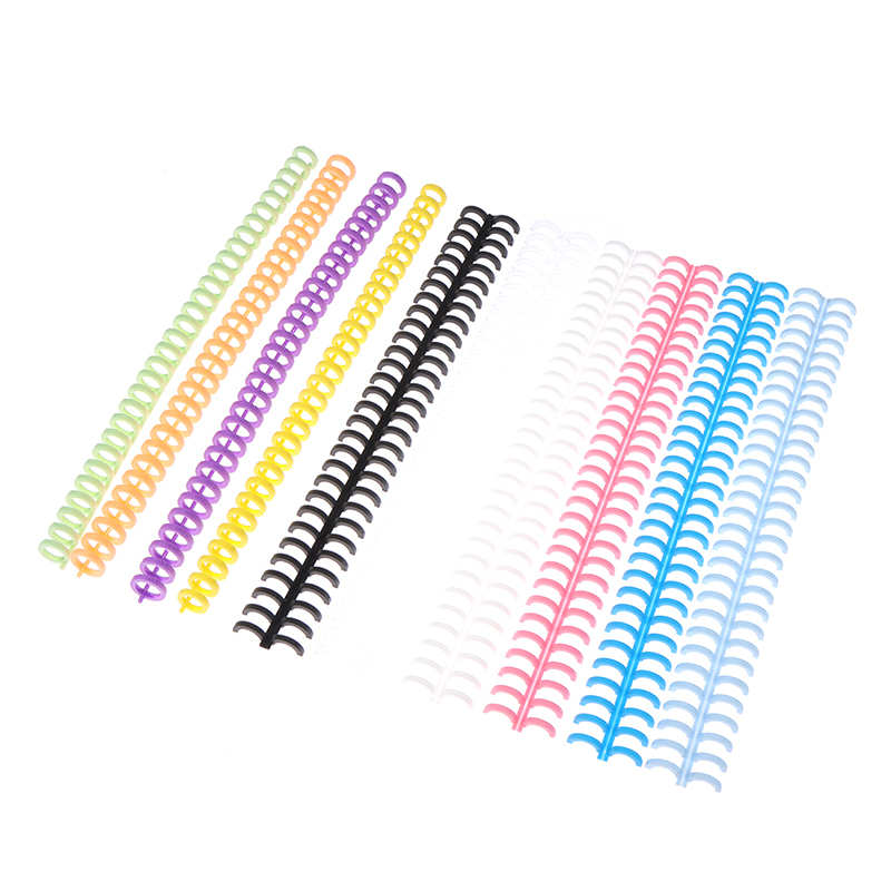 10/12mm 30 otwór koła pierścień luźne liście plastikowy pierścień wiążący dla Kid A4 A5 A6 Notebook Binding klipy papier do majsterkowania Notebook Album
