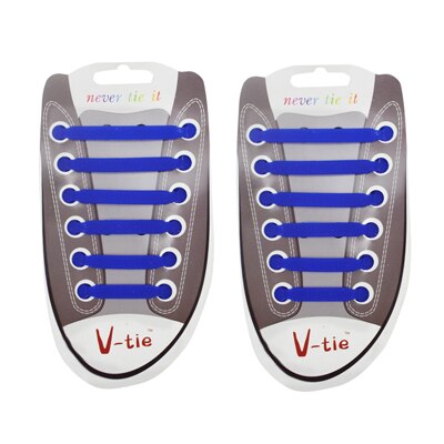 Cordones elásticos de silicona para niños, para primeros pasos, para zapatillas de deporte, impermeables, 1 juego/12 Uds.: deep blue