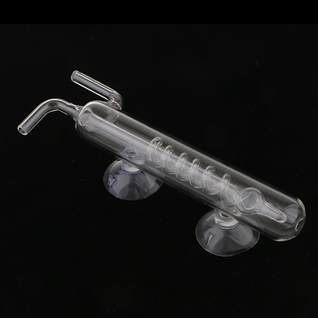 Transparent Aquarium Tank CO2 Diffuser Bubble Counter Carbon Dioxide - Spiral,