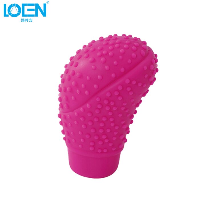 1Pc Auto Snoep Kleuren Universal Antislip Zachte Siliconen Auto Versnellingspook Kragen Schakelhendel Shifter Cover Vervanging auto Styling: Roze