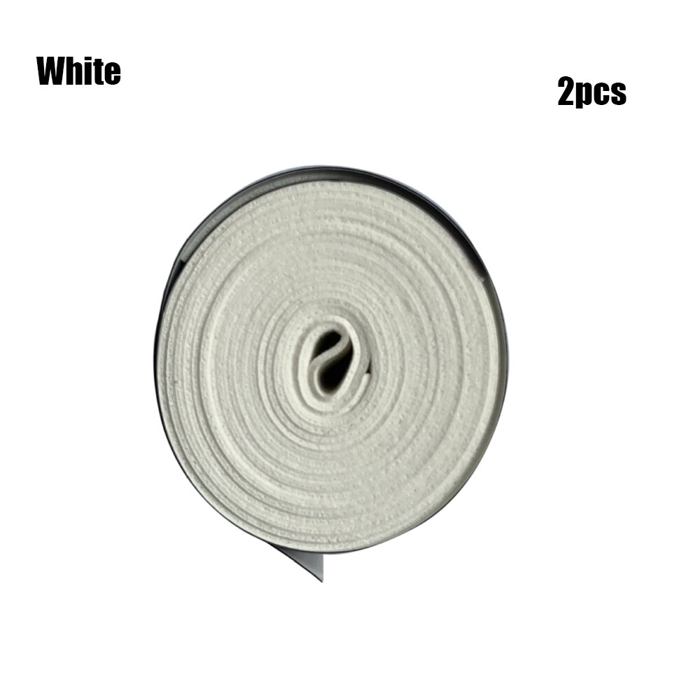 1/2 sztuk suche rakieta tenisowa Grip antypoślizgowe pot absorbowane okłady krany Badminton uchwyty rakieta wibracja Overgrip Sweatband sport: White 2Pcs