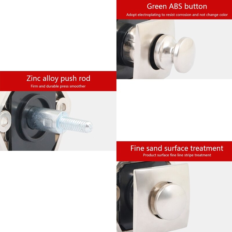 Diameter 20mm Camper Car Push Lock RV Caravan Boat Drawer Latch Button Locks For Furniture Hardware