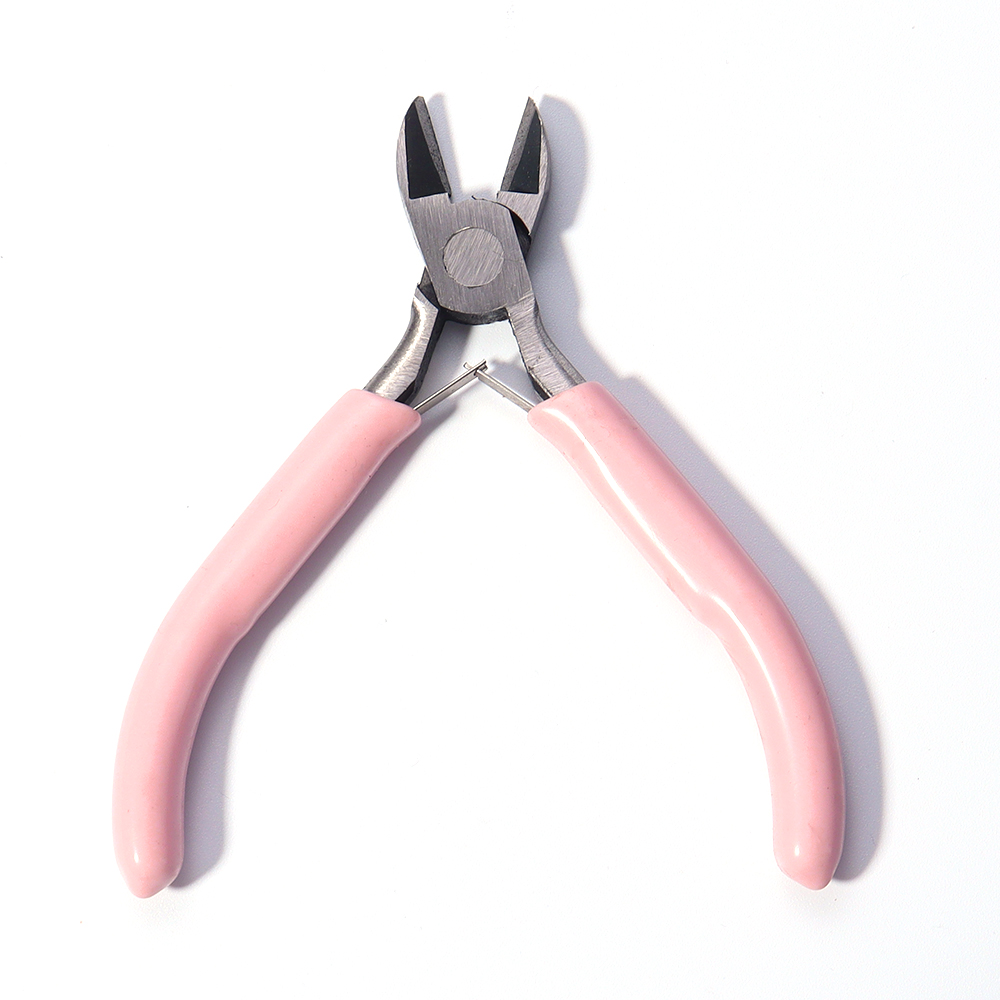 Portable Pink Color Stainless Steel Pliers Tools Set Round Nose Cutting Wire Plier Kit For Handcraft Beading DIY Jewelry Making: Pink