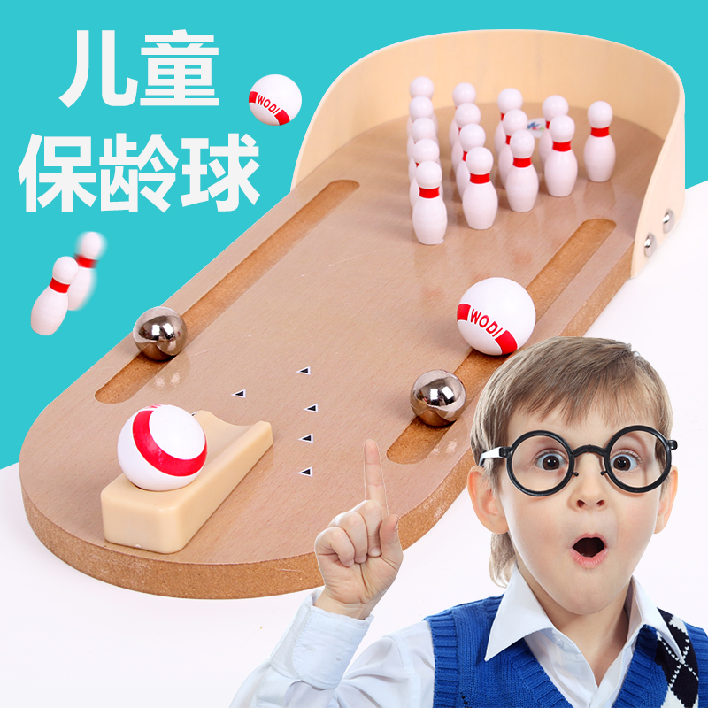 Home Sport Bowling Speelgoed Houten Kinderen Kleuterschool Indoor Kit Mini Tafelblad Jongen Grappige Ability Ontwikkelen Puzzel Speelgoed AA5BB