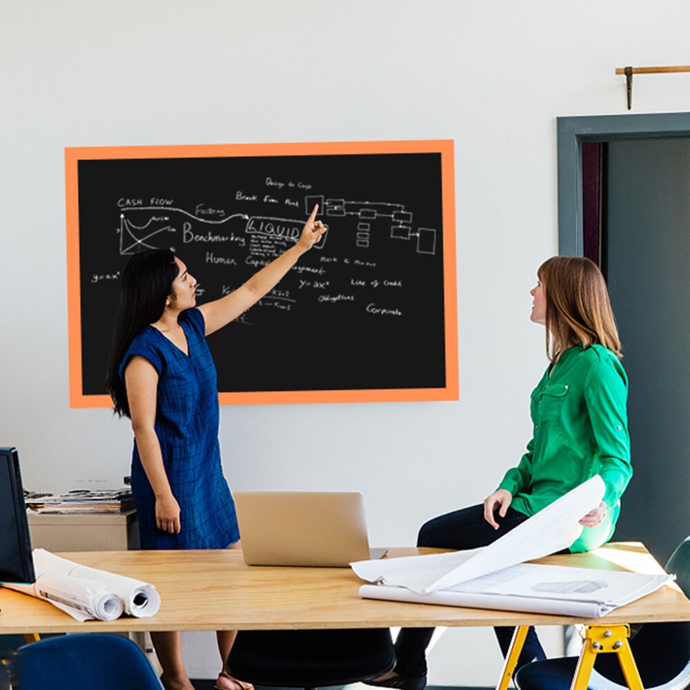 Autocollant mural décoratif de tableau noir magnétique, 60x40 cm