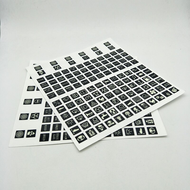 120 Sticker Rocker Switch Label Decal Circuit Panel Luminous Sticker