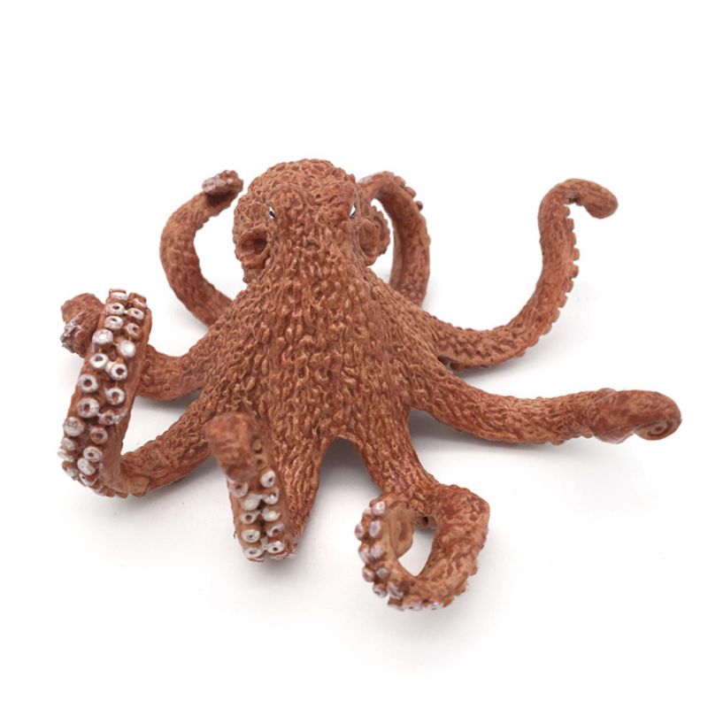 Realista pulpo mar vida modelo sólido plástico figura océano decoraciones R7RB