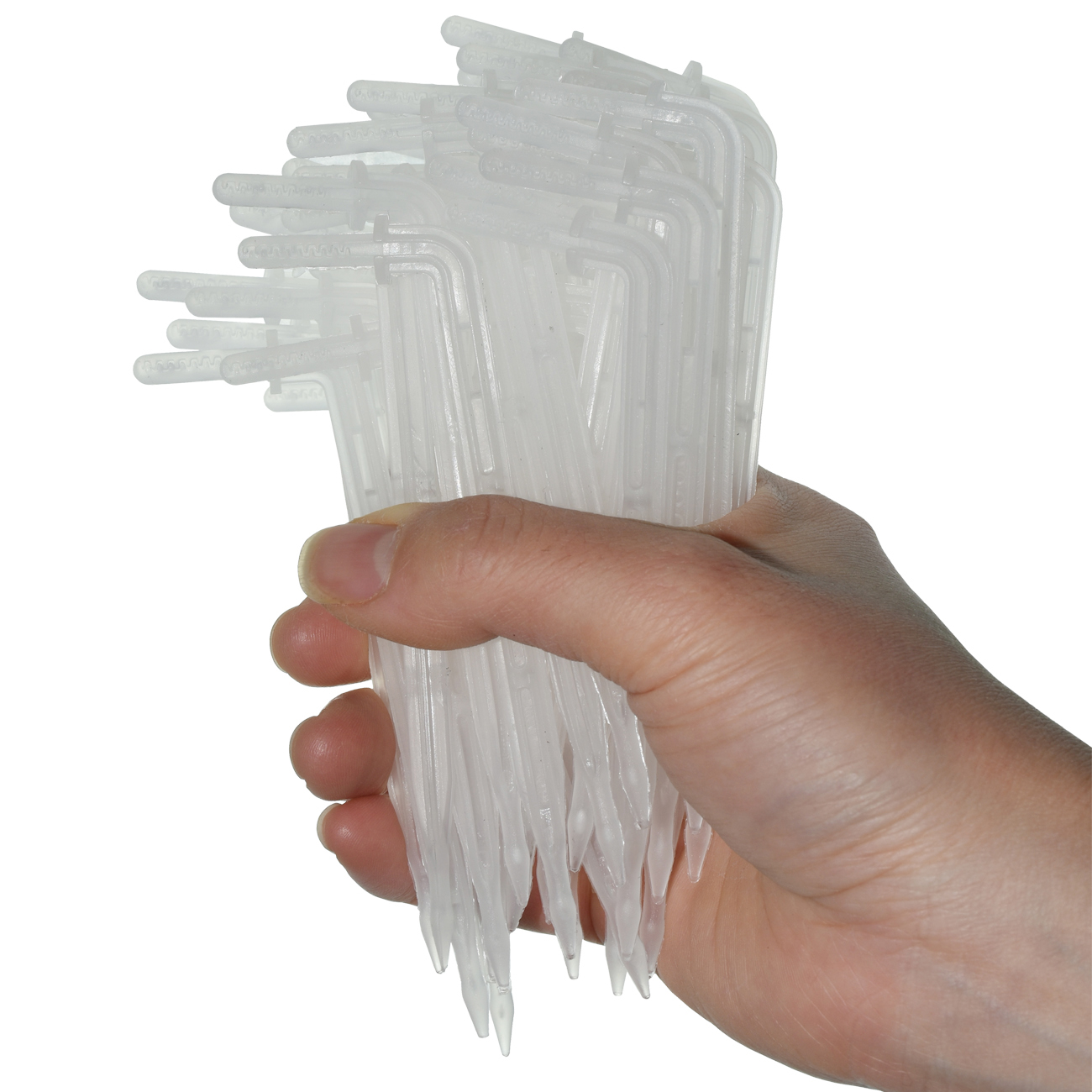 SPRYCLE 100-500 Uds 1/4 "transparente curva goteo flecha goteador de riego emisor de riego aspersores para 4/7mm manguera de efecto invernadero