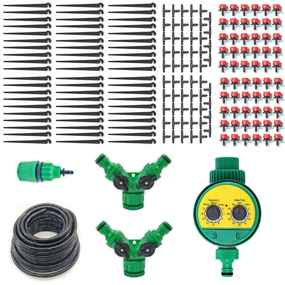 50M Irrigation System Self Automatic Garden Water Drip Irrigation System Hose Watering Plant Kits Garden Supplies