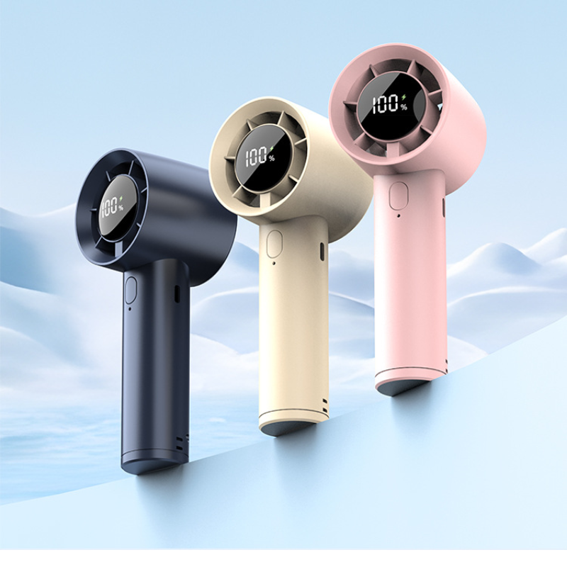 Xiaomi Przenośny mini Wiatraczek Chłodzący Lodem, 100 Prędkości, Mocny Wiatrak, Szybki Ładowanie USB, Podstawka strąk Telefon 2025