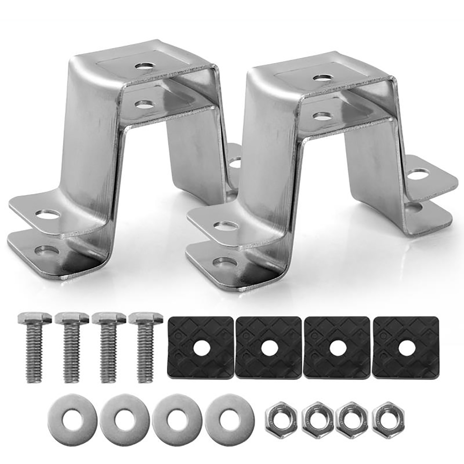 4pcs Universal Air Conditioner Support Bracket Thickened Ground Shock Absorber Anti-Vibration Stand for 1-5P Air conditioning