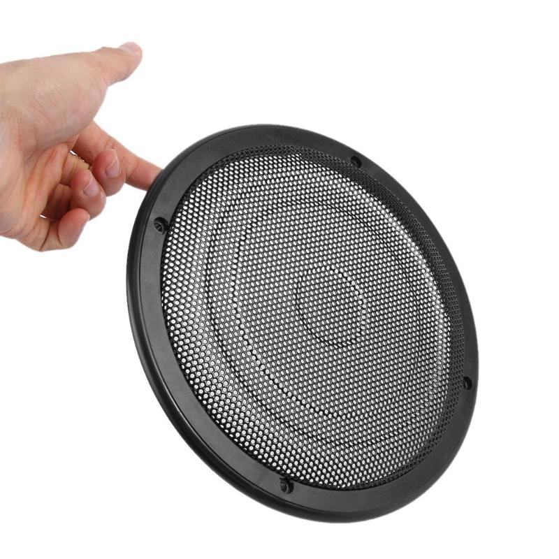 VODOOL 8" Car Stereo Coaxial Speaker Panel Steel Metal Grills Mesh Auto Subwoofer Horn Protective Grilles Cover Case Car Styling