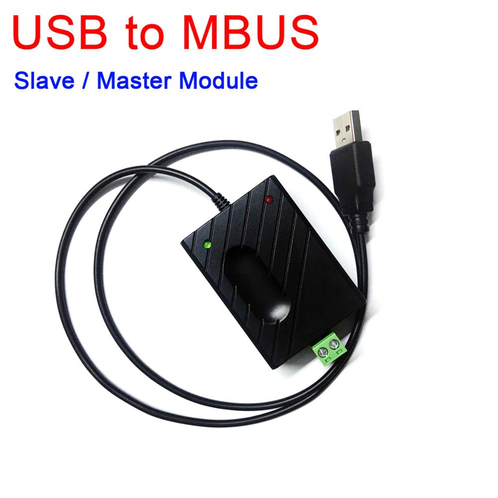 Dykb usb til mbus slave master modul m-bus data debugging kommunikation for vandmåler, varmemåler / elmåler mv.