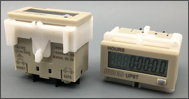 Equipment working electronic timer machine running record instrument industrial running time digital display cumulative chronogr