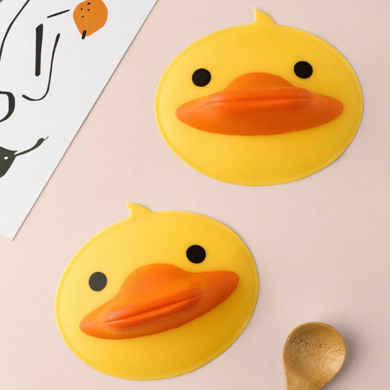 Gants de cuisine Anti-brûlure, 2 pièces, petit canard jaune, Clip isolant de protection, haute température, gant de cuisson pour micro-ondes: Default Title