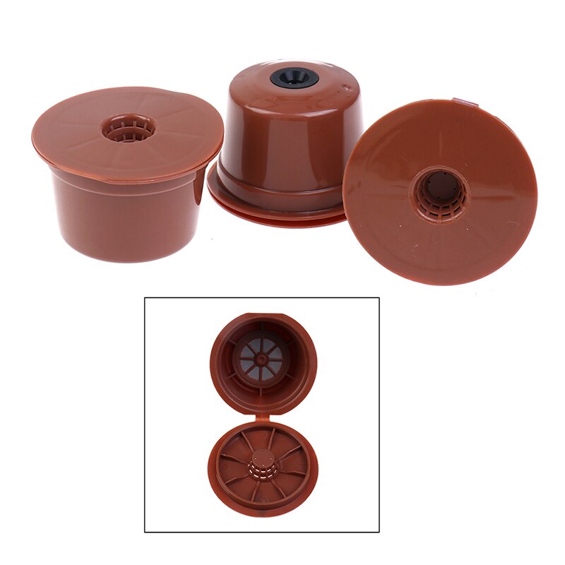3PCS Reusable Coffee Capsules For Caffitaly Refillable Coffee Pods Plastic Fit For Caffitaly Coffee Filter