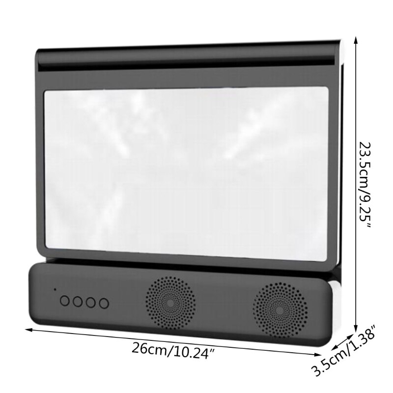 3d- bildschirm-verstärker, vergrößerungsglas, handy-vergrößerungsgerät, augenschutzhalterung, vergrößerungsgerät mit bluetooth-kompatiblem lautsprecher