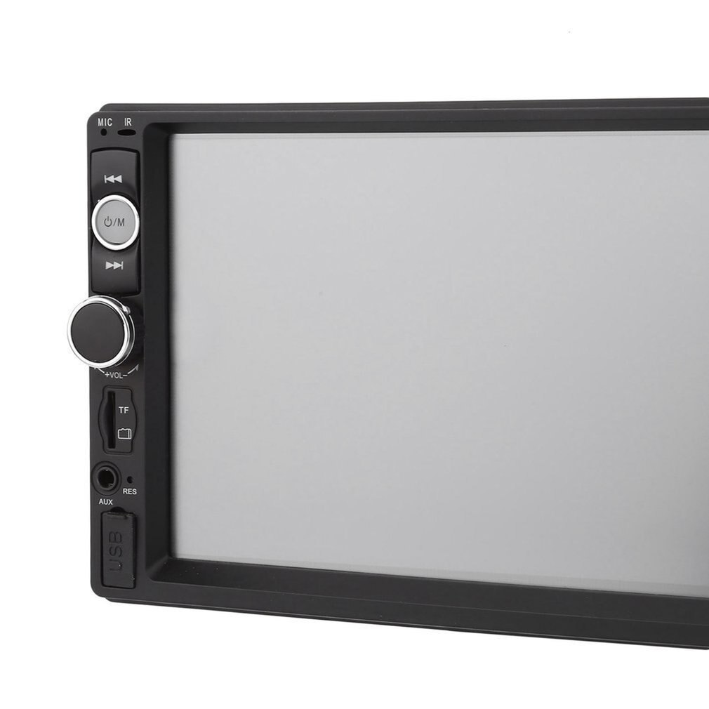 Autoradio MP5 double écran tactile 7 pouces, 7010B, Bt, Hd, lecteur multimédia, stéréo, support identique à l'écran, 2din