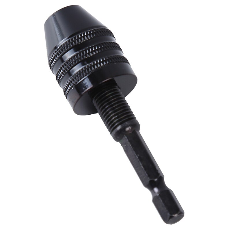 Keyless Drill Chuck Impact Hex Shank Quick Change Drill Chuck Adapter Converter DIY Woodworking Tools: L