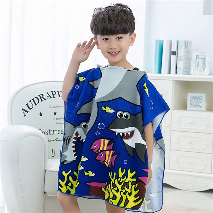 Handtuch Poncho für freundlicher Mikrofaser Bademantel freundlicher Surfen Schwimmbad Strand Ändern Kleid Mädchen Jungen Schnell Trocken Baden Schwimmen Handtücher: 10