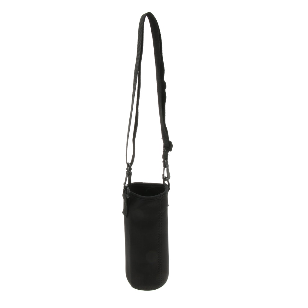 Portabotellas con aislamiento, funda cartuchera, correa para el hombro, 1L, deportes, agua, estuche para botellas, funda cartuchera de neopreno