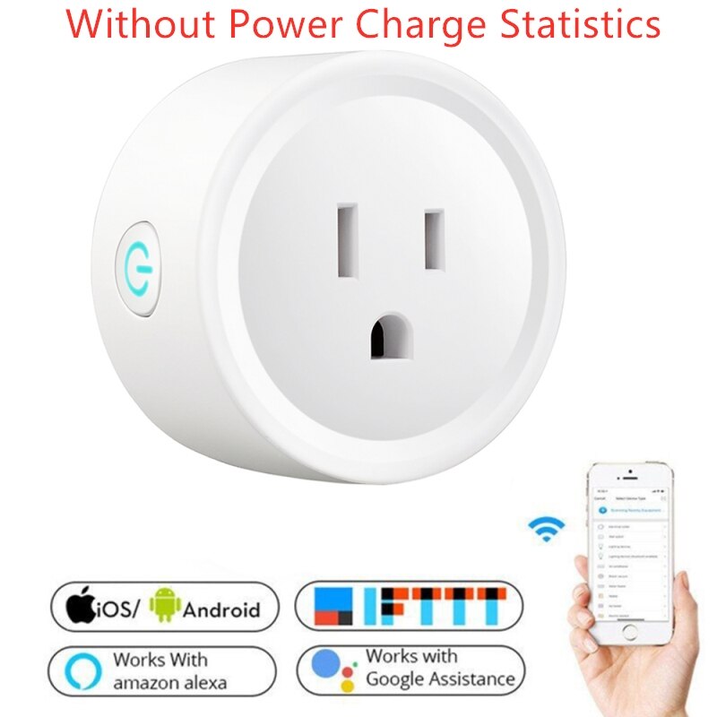 10A WiFi Home Smart Wireless US Plug Adaptor Remote Voice Control Power Energy Monitor Outlet Timer Socket for Alexa Google Home: 02