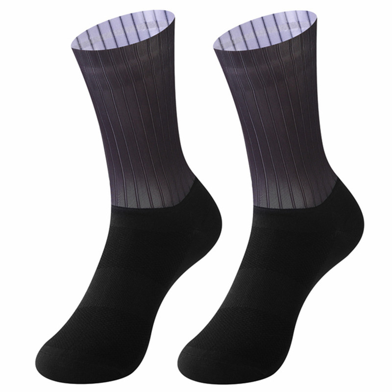 Calcetines aerodinámicos para equipo de bicicleta nueva, calcetines antideslizantes sin costuras para ciclismo, calcetines deportivos de compresión para bicicleta de carreras al aire libre