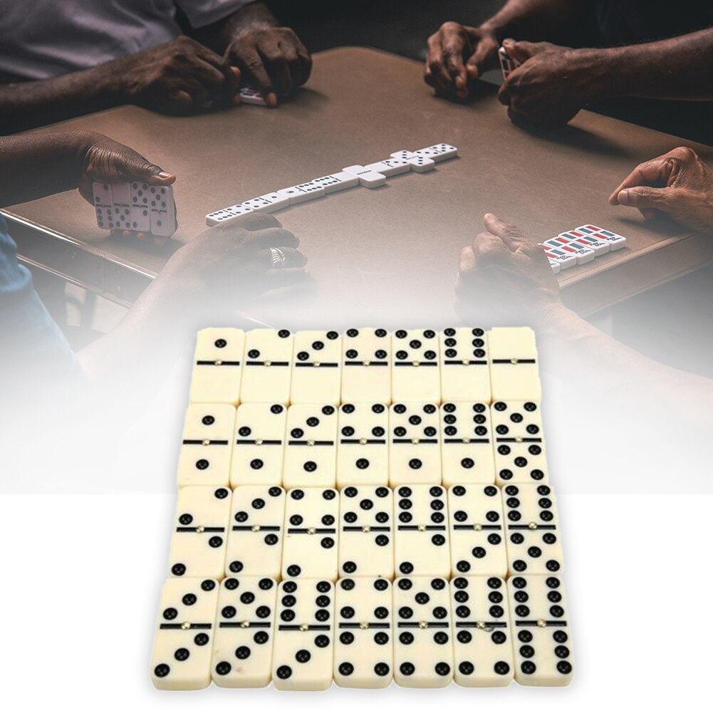 28Pcs Entertainment Dubbele Zes Blokken Schaakspel Met Doos Domino Set Reizen Draagbare Traditionele Klassieke Speelgoed Dot Grappig