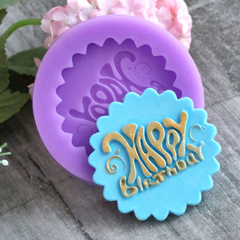 1PCS Happy Birthday , Make a Wish Shape Silicone Cake Molds,Fondant Cake ,Cupcake,Jelly, Chocolate Decorating