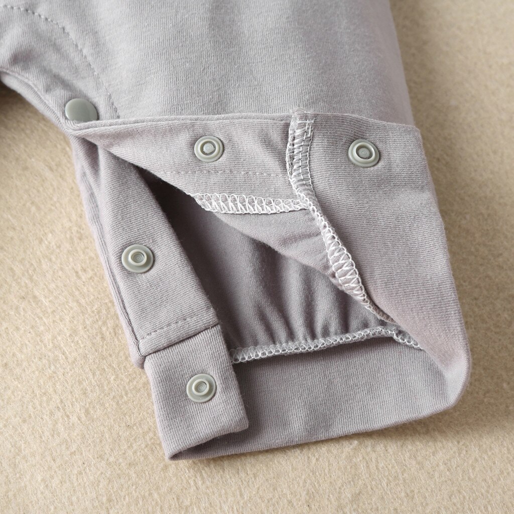 Dziecko niemowlę chłopcy dziewczyny Rompers długo rękaw kreskówka gwiazda wydrukować romper kombinezon ubranie miękki jesień zima niemowlę Rompers kombinezon