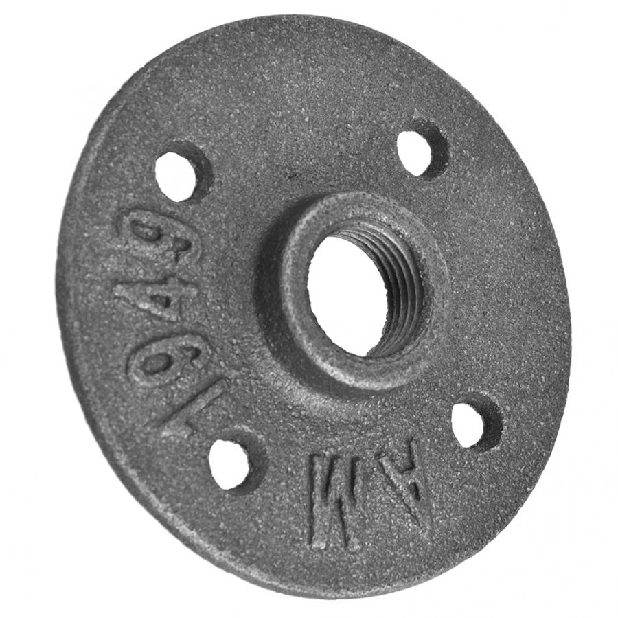 Flens Base 10PCS DN15 4-Gaten Muur Flens Gietijzeren Schroefdraad Flens Base Fittingen Hardware Tool Antieke Flens