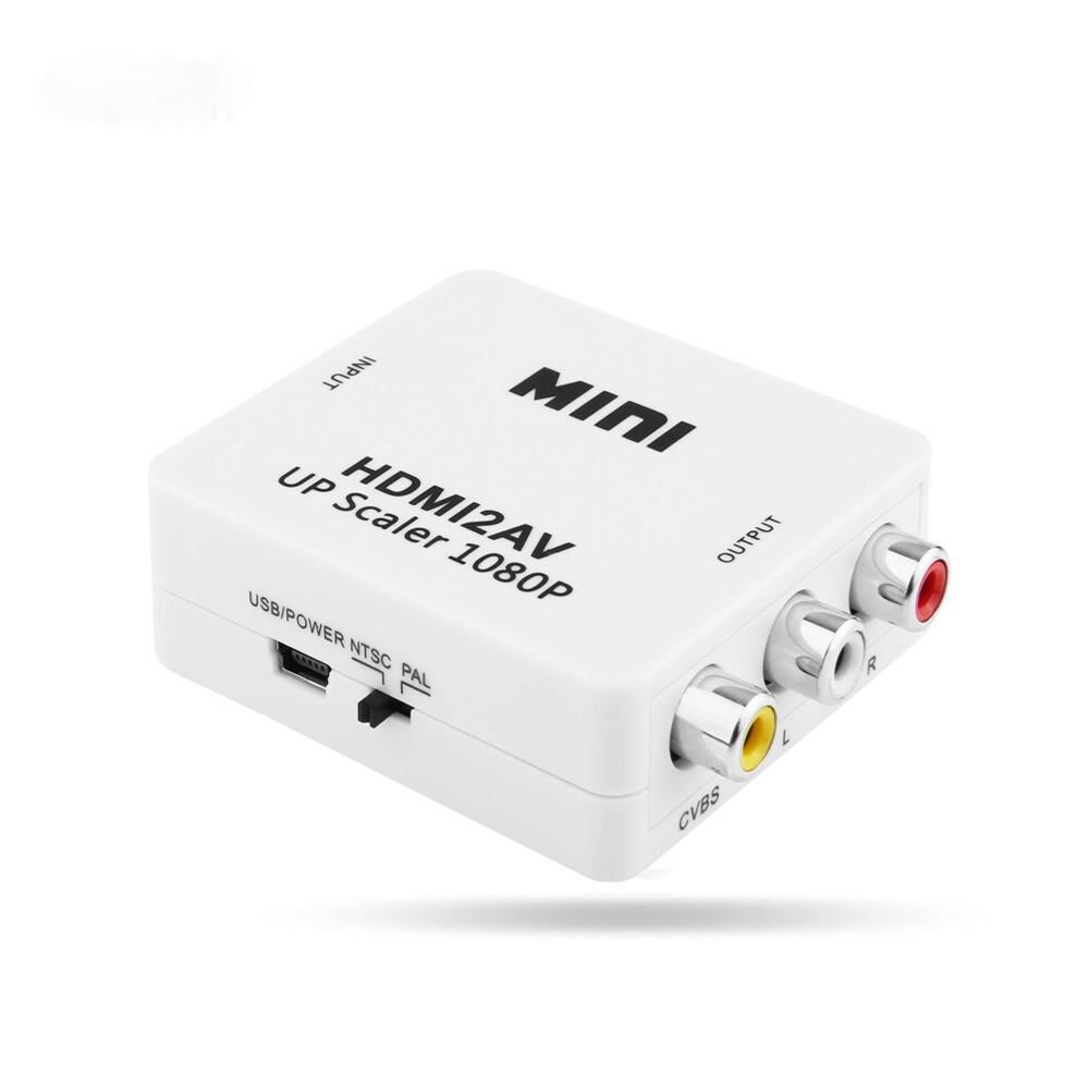 1080P Hdmi-Compatibel Av Rca Converter Adapter Av/Cvsb L/R Video Converter Box Composiet connector HDMI2AV Ondersteuning Ntsc Pal