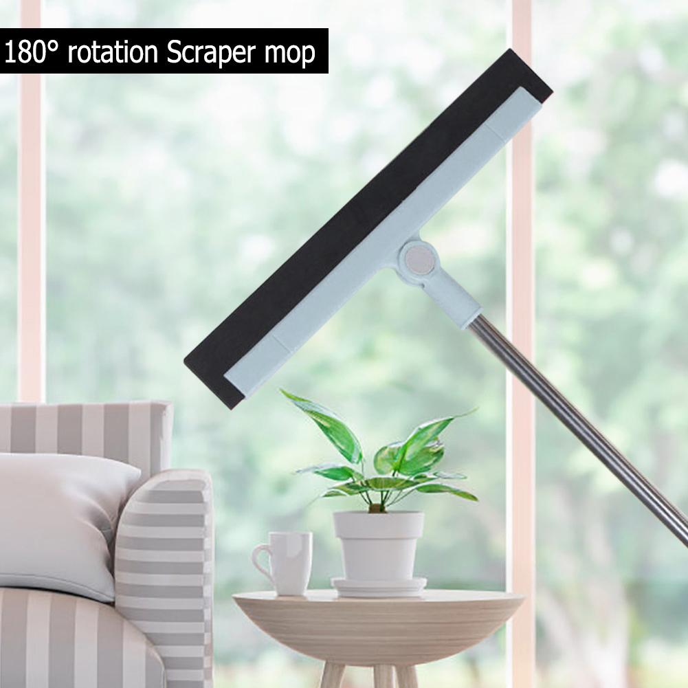 Window Wiper Scraper 180 Degrees Rotatable Hand Push Mop Sweeper Broom Home Floor Windows Cleaning Tools