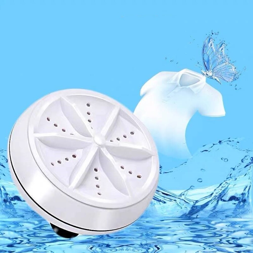 Mini washing machine portable ultrasonic turbine