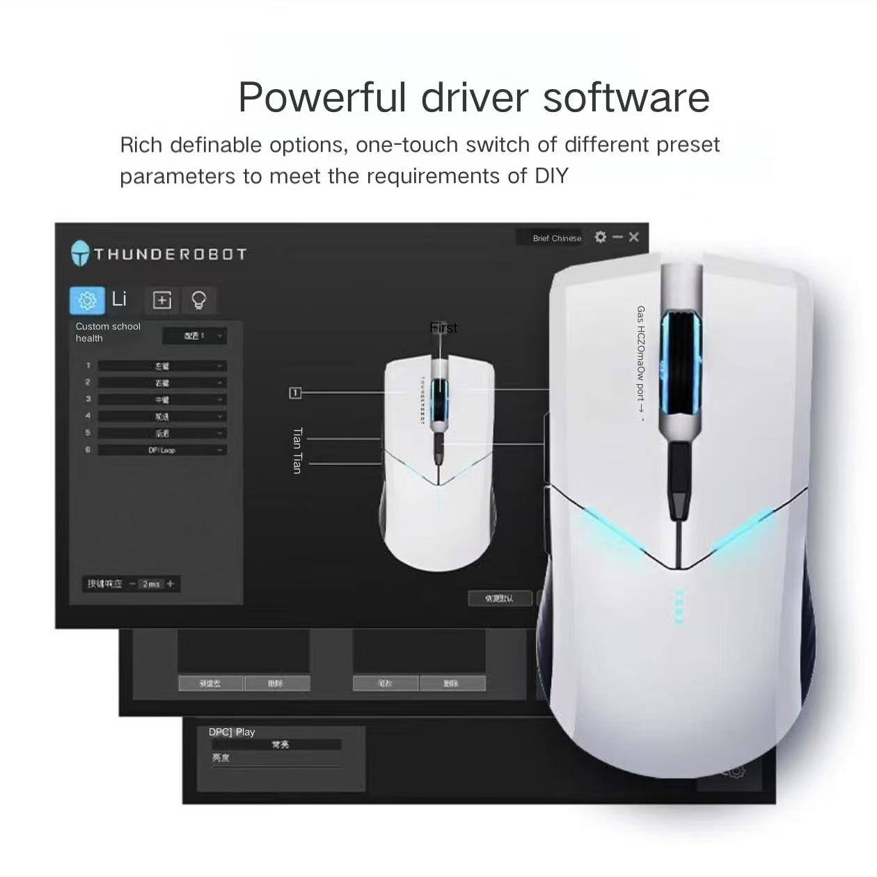Neue ThundeRobot ML702 2,4G Wired Dual Maus Gamer 8000DPI für Gaming Büro Computer Laptop PC Tablet Drahtlose maus