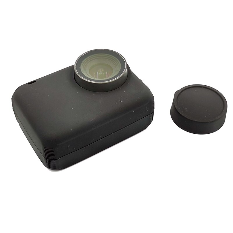 Carcasa protectora de silicona con tapa de objetivo para SJCAM SJ9 Max SJ9 Strike SJ9000X accesorios de cámara de acción deportiva