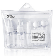 Rejse mini makeup kosmetik flasker plast gennemsigtig tom øjenskygge make up container flaske 5 stk/sæt