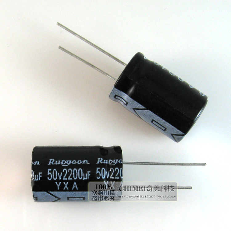 Elektrolytische Condensator 2200 uf 50 v Volume 24X15mm Condensator Elektronica
