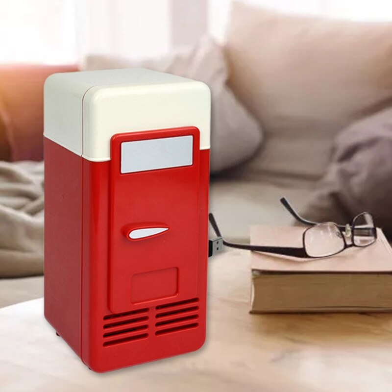 Portable Mini 780ml Fridge USB Powered Car Drink Cooler Home Desktop Boat Travel Cosmetic Fridge Multipurpose Appliances