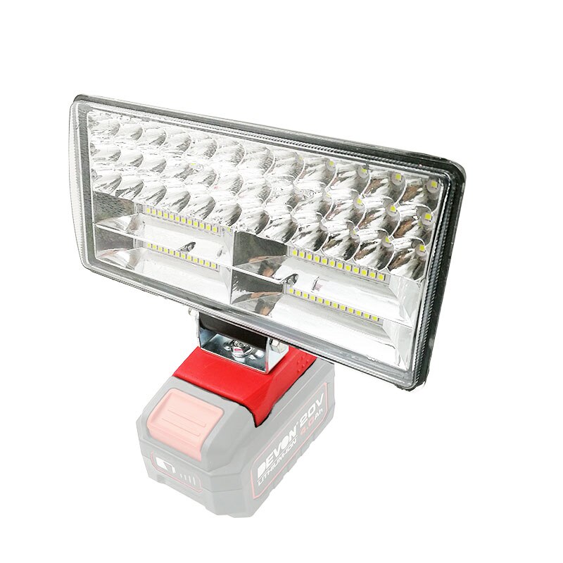 Luces LED de trabajo para coche, foco de antorcha eléctrica, lámpara de mesa portátil con Control de haz alto y bajo, batería de iones de litio de 18V