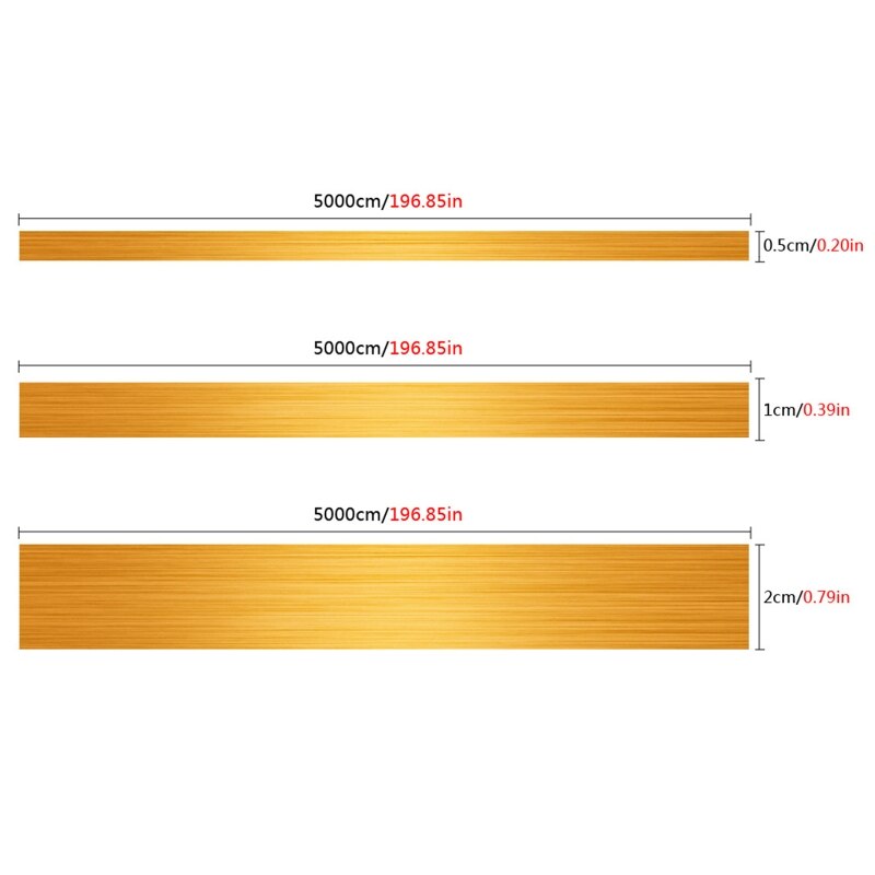 0.5/1/2*5000Cm Zilver/Goud Lijm Vloer Tegel Strip Naad Sticker Waterdicht Muur Afdichtingstape Koper folie Tape