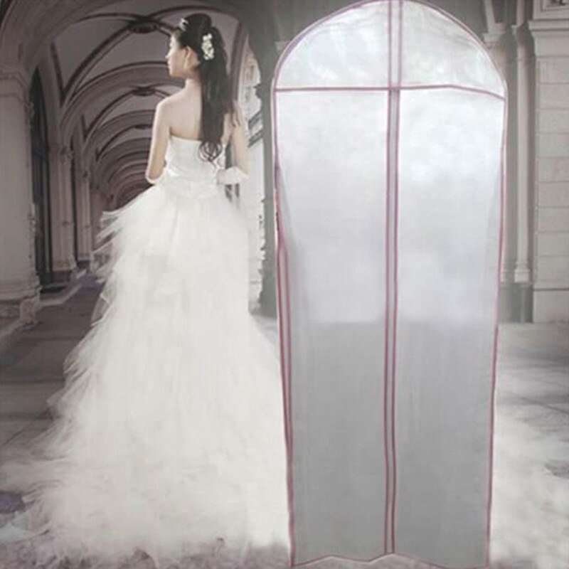 Vestido de novia de , funda protectora de transporte, almacenamiento de ropa, bolsa con cremallera, accesorios de vestido de boda