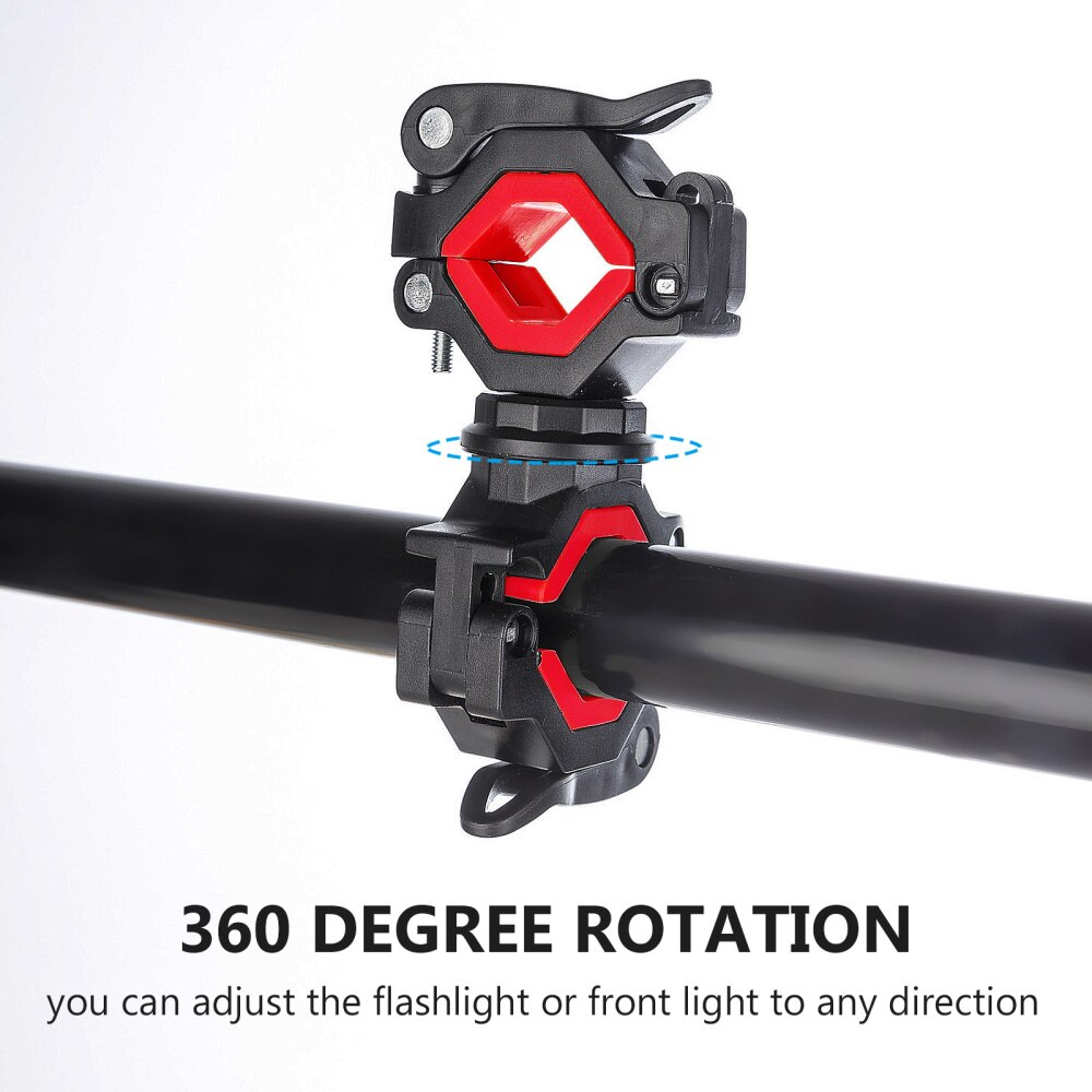 1 Set Bike Flashlight Holder Light Bracket Bike Front Lamp Holder