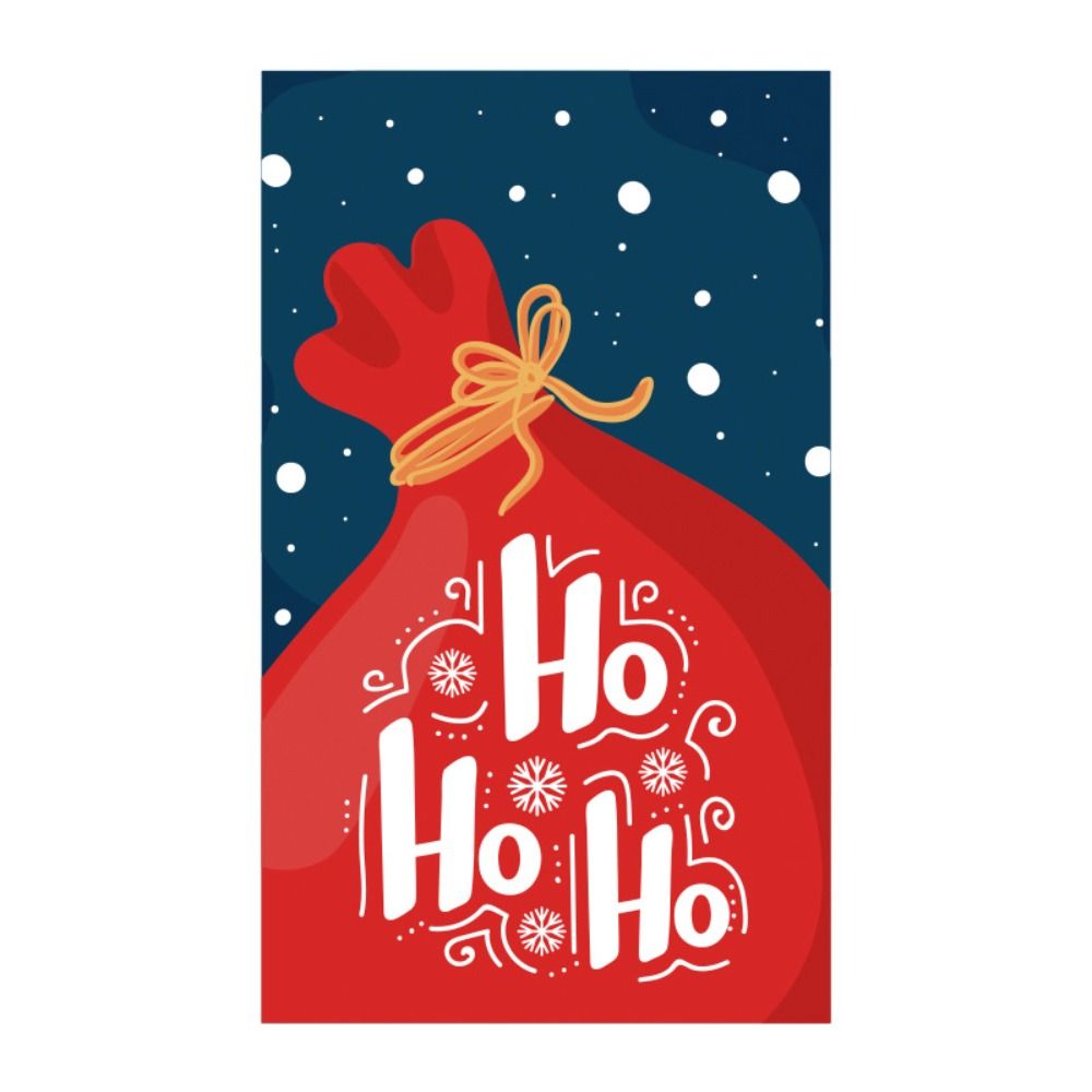 50 stk. god jul-kort godt år melding hilsen postkort juletre hjort pakkeinnlegg innpakning dekor: Klar