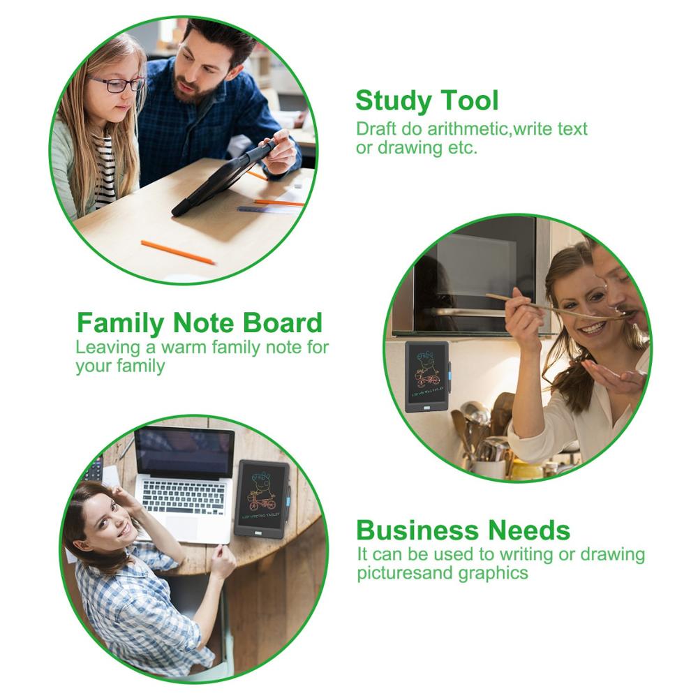 drawing tablet 10 inch lcd writing tablet electronics graphic tablet drawing pad Colorful Version with Lock Function Doodle